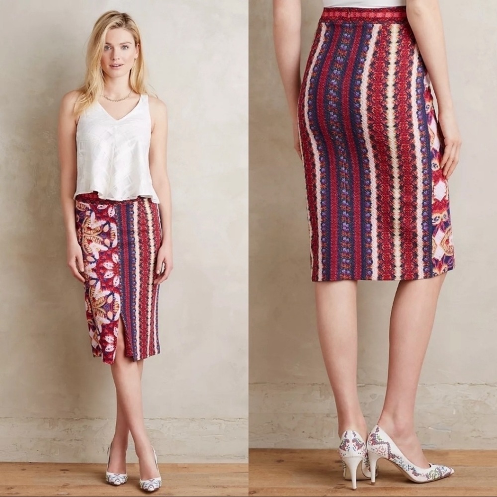 Anthropologie Maeve Marala Knit Skirt Small